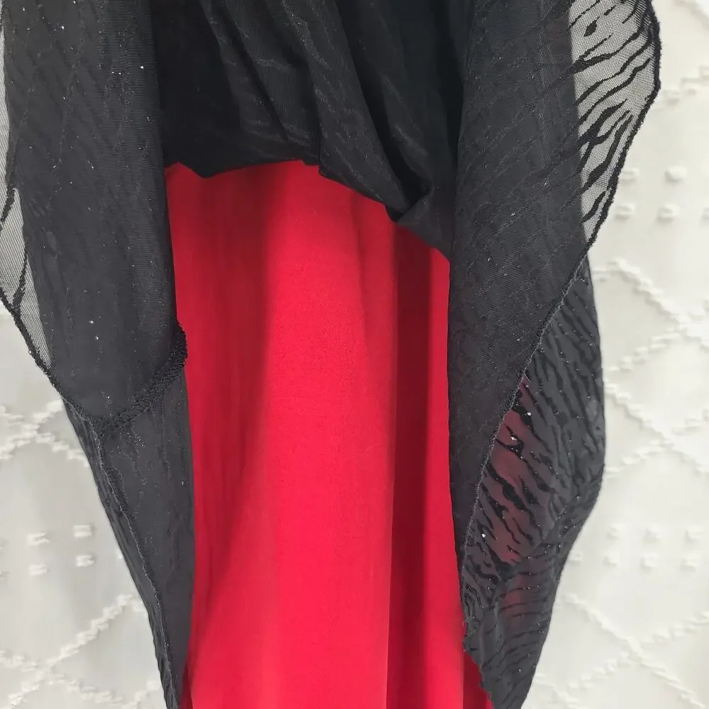 Ruby Rox Vintage Y2K Sparkling Fairy grunge dress SZ Small whimsigoth Party Red - Picture 5 of 12